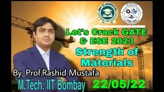 Thumbnail: Strength of Materials Question Solution | Community Section | RM Classroom | Prof. Rashid Mustafa