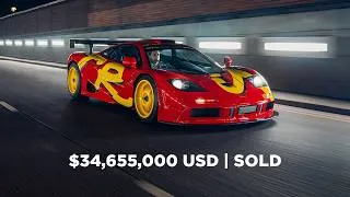 Thumbnail: 1996 McLaren F1 GTR Sells for $34,655,000 USD | Full Bidding Battle