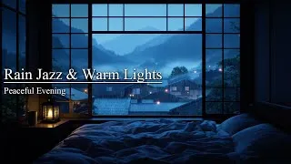 Thumbnail: Rain Jazz & Warm Lights | Peaceful Evening in a Quiet Town