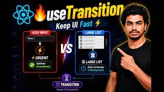 Thumbnail: useTransition Hook in React | UI Performance & startTransition Explained