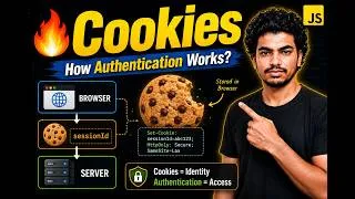 Thumbnail: Cookies in JavaScript | Complete Guide + Authentication Explained
