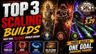 Thumbnail: TOP 3 BEST SCALING BUILDS IN PATH OF EXILE 1 PATCH 3.29