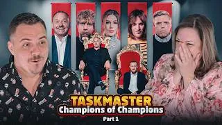 Thumbnail: The Ultimate Taskmaster Winners RETURN! 😱 Americans React Champion of Champions Part One!