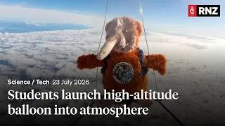 Thumbnail: School students successfully launch high-altitude balloon into the atmosphere | RNZ