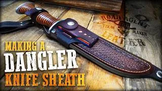 Thumbnail: Making a Leather "Dangler" Knife Sheath Leather Working ASMR