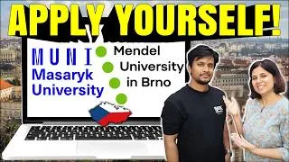 Thumbnail: Mendel + Masaryk University Admission COMPLETE Guide 2027 🇨🇿 | Step-by-Step