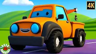 Thumbnail: Wheels on the Tow Truck, Nursery Rhymes + More Cartoon Vehicels Videos for Kids