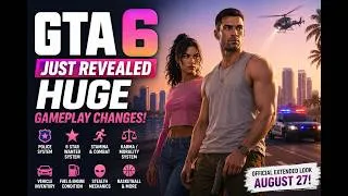 Thumbnail: GTA 6 Just Revealed HUGE Gameplay Changes! | Police, Stamina, Karma & More | RoadSpawn Gaming