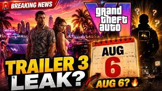 Thumbnail: GTA 6 Trailer 3 Could Arrive on August 6 | Insider Update | RoadSpawn Gaming