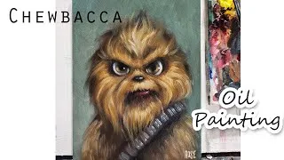 Thumbnail: Oil painting Baby Chewbacca / 1 hour Study
