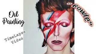 Thumbnail: OIL PAINTING TIME-LAPSE - Portrait David Bowie