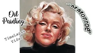 Thumbnail: OIL PAINTING TIME-LAPSE - Marilyn Monroe Portrait Painting