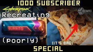 Thumbnail: Making the Cyberpunk Burrito XXL to celebrate 1000 chooms + FACE REVEAL | NoClip Mini