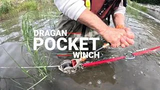 Thumbnail: Winching Inflatable Boat across Gravel Bar with Dragan Pocket Winch