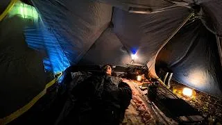 Thumbnail: Tonight's Heavy Rain Was Made to Put Me to Sleep - Camping in Heavy Rain‼️