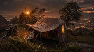 Thumbnail: 🌧️COLONY CAMPING HIT BY RAINSTORM 🌪️Our Luxury Tent Village Was Hit by a Rain Storm