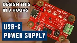 Thumbnail: How to Design a USB-C Power Supply (5V–28V) in 3 Hours | Full Tutorial | EasyEDA