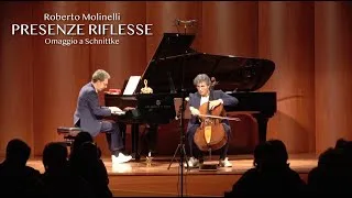 Thumbnail: Roberto Molinelli: "PRESENZE RIFLESSE", per violoncello e pianoforte