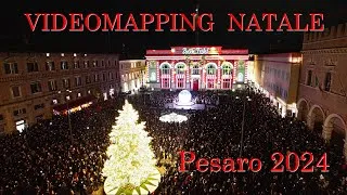 Thumbnail: PESARO 2024 VIDEOMAPPING E ACCENSIONE ALBERO - Musiche e arrangiamenti di Roberto Molinelli