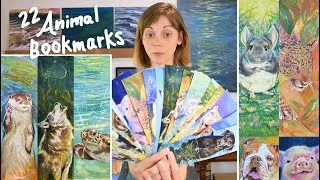 Thumbnail: Painting & Printing 22 Animal Bookmarks | DIY Tutorial