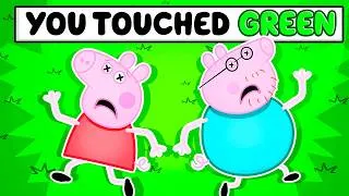 Thumbnail: Peppa & Daddy Pig CAN'T TOUCH THE COLOR in Roblox!
