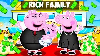 Thumbnail: Having a RICH PEPPA FAMILY in Roblox!