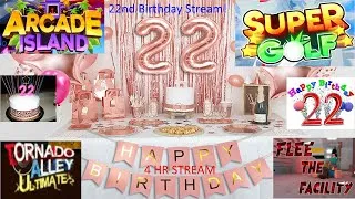 Thumbnail: 22ND BIRTHDAY STREAM!!! (4 HR STREAM) (6/26/24)