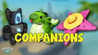 Thumbnail: HOW TO GET EVERY COMPANION IN FISCH ROBLOX (+ passive showcase & more)