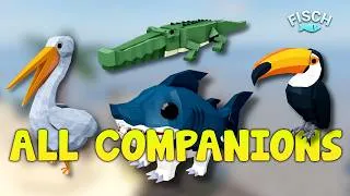 Thumbnail: HOW TO GET ALL COMPANIONS(+ passive showcase & more) IN FISCH ROBLOX