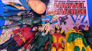 Thumbnail: Official Handbook Of The Marvel Universe: Valkyrie to Zzzax and Hasbro Marvel Legends Figures!