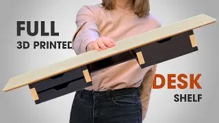 Thumbnail: Elevate Your Desk with 3D Printing - DIY Modular Desk Shelf Project