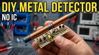 Thumbnail: How to Make a Powerful Metal Detector at Home (No IC Needed)