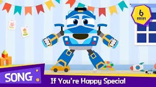 Thumbnail: Special compilation | If You're Happy - Hokey Pokey | 6 mins Robottrains Kids song