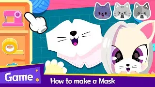 Thumbnail: Kittens are Crying💦 How to Make a Kitty Mask?!  | Game Play! Robottrains Kids song
