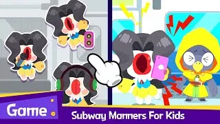 Thumbnail: Subway Manners for Kids | Game Play! Kids song  | Robottrains official