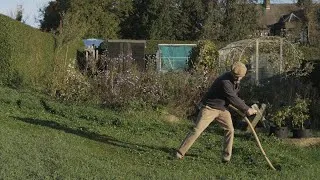 Thumbnail: October scything with an old English blade