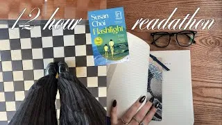 Thumbnail: attempting (and failing) a 12 hour readathon | read with me 📚