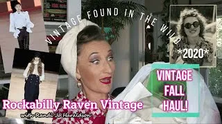 Thumbnail: Vintage THRIFT HAUL for FALL 2020 / High Collars & Puffy Sleeves / ETSY