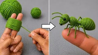 Thumbnail: How to Make a Realistic Ant Using Wool Yarn - It Looks Just Like the Real One - Easy DIY Craft