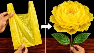 Thumbnail: I Turned a Plastic Bag Into a Stunning Flower - You Won't Believe the Result - Best Out of Waste