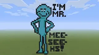 Thumbnail: Minecraft Pixel Art - Mr. Meeseeks