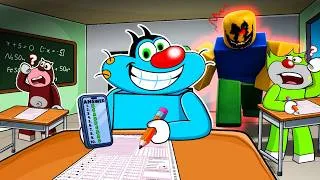 Thumbnail: Can Oggy Pass The Exam Without Getting Caught? | Roblox
