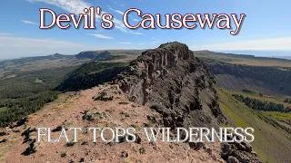 Thumbnail: Devil's Causeway, Flat Tops Wilderness. A thrilling narrow ridge hike with views of Chinese Wall.