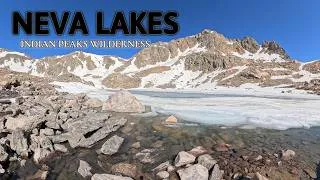 Thumbnail: Neva Lakes, Indian Peaks Wilderness. Frozen lakes in the tundra.