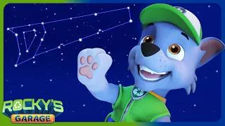 Thumbnail: Rocky Stargazing ⭐💫🪚 | Rocky's Garage | Rocky PAW Patrol | Cartoons for Kids