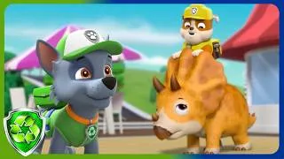 Thumbnail: Pups Bark With Dinosaurs | Rocky PAW Patrol | Cartoons for Kids