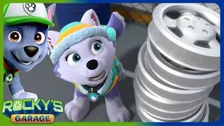 Thumbnail: Everests Big Fall | Rocky's Garage | Rocky PAW Patrol | Cartoons for Kids