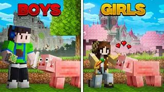 Thumbnail: Can GIRLS Beat Minecraft Better than BOYS..?