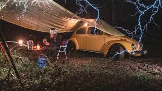 Thumbnail: Escaping an Electrical Storm - Solo Camping in Heavy Rain