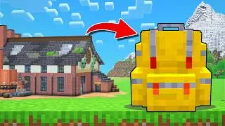 Thumbnail: I Built a Workshop in a BACKPACK in Minecraft Create